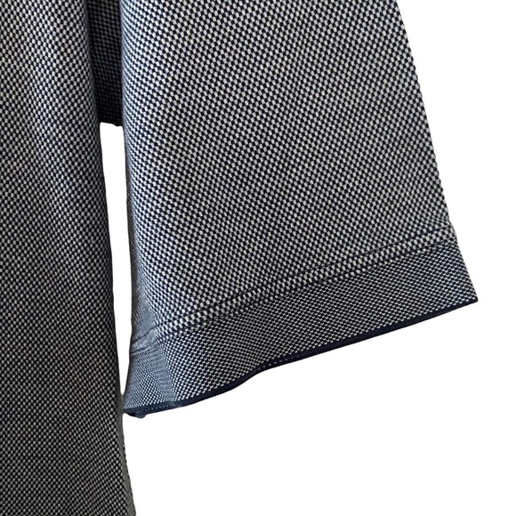 Amen Corner Masters Performance Tech Navy and Grey Micro Stripe Polo SZ … - Picture 3 of 7